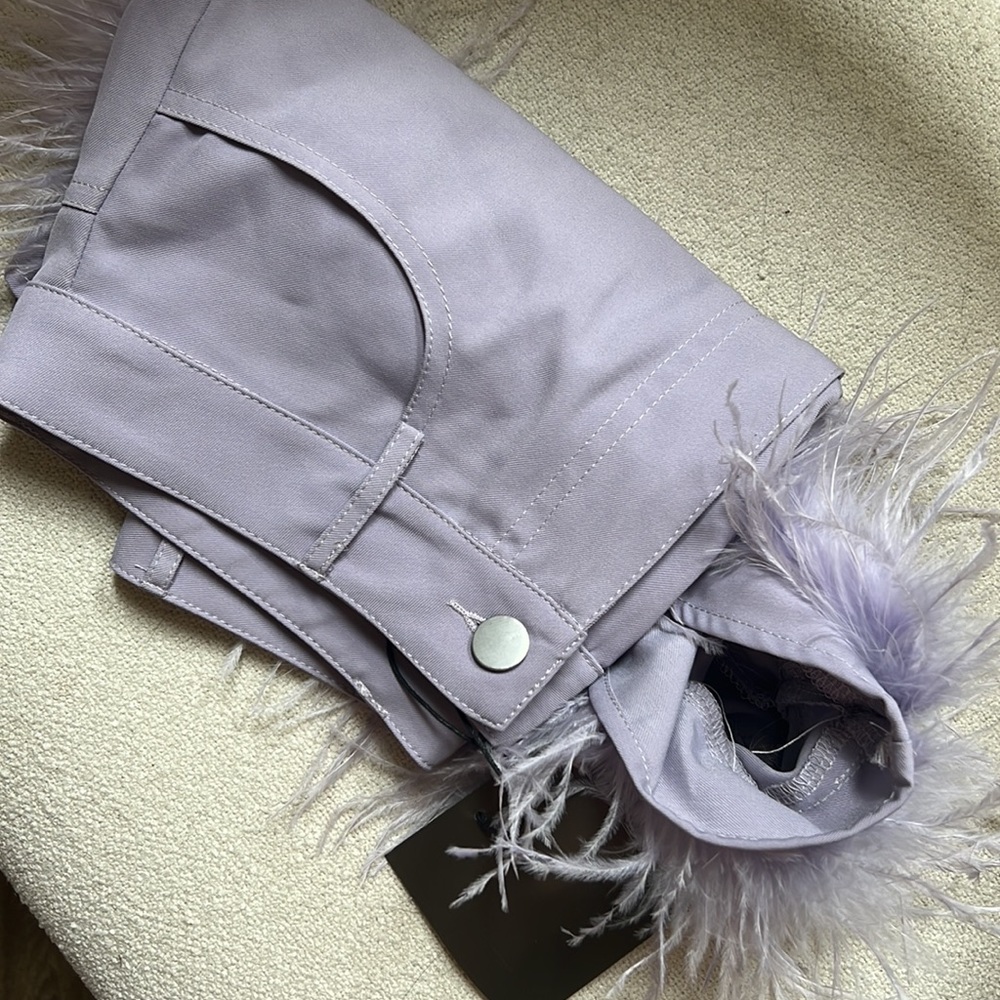 Fun Purple Feather Shorts